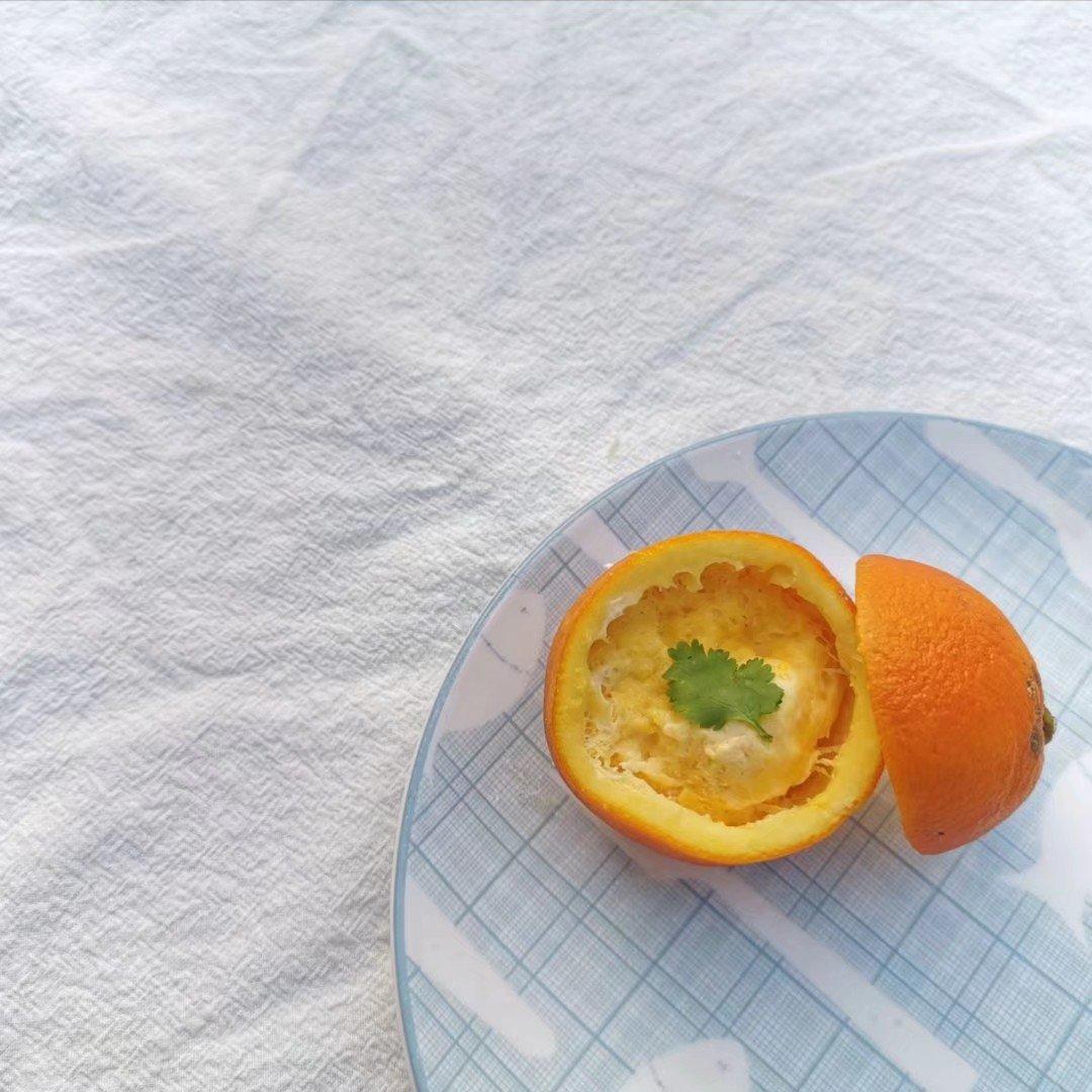 橙子蒸蛋