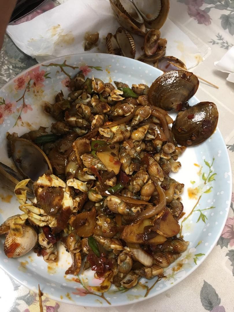 辣炒海螺丝