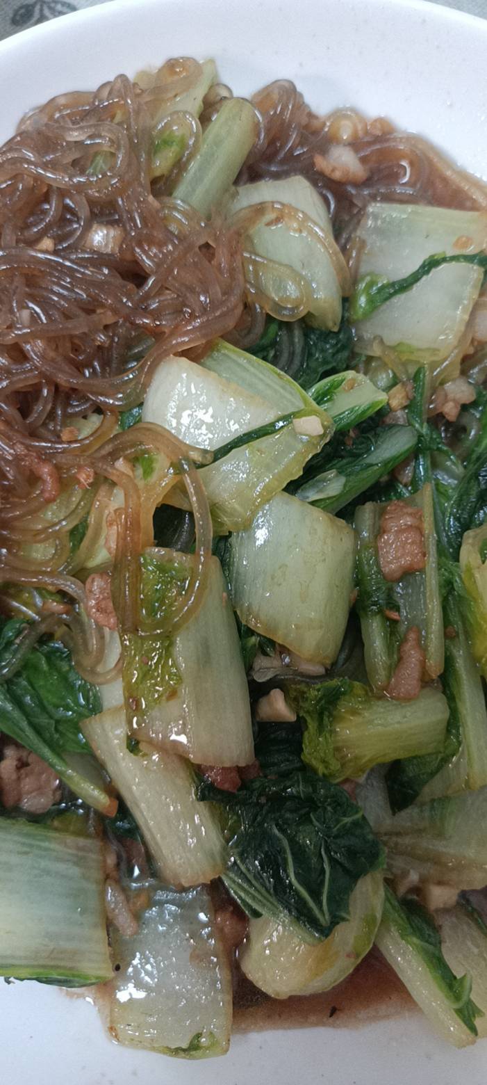 肉末粉丝小白菜
