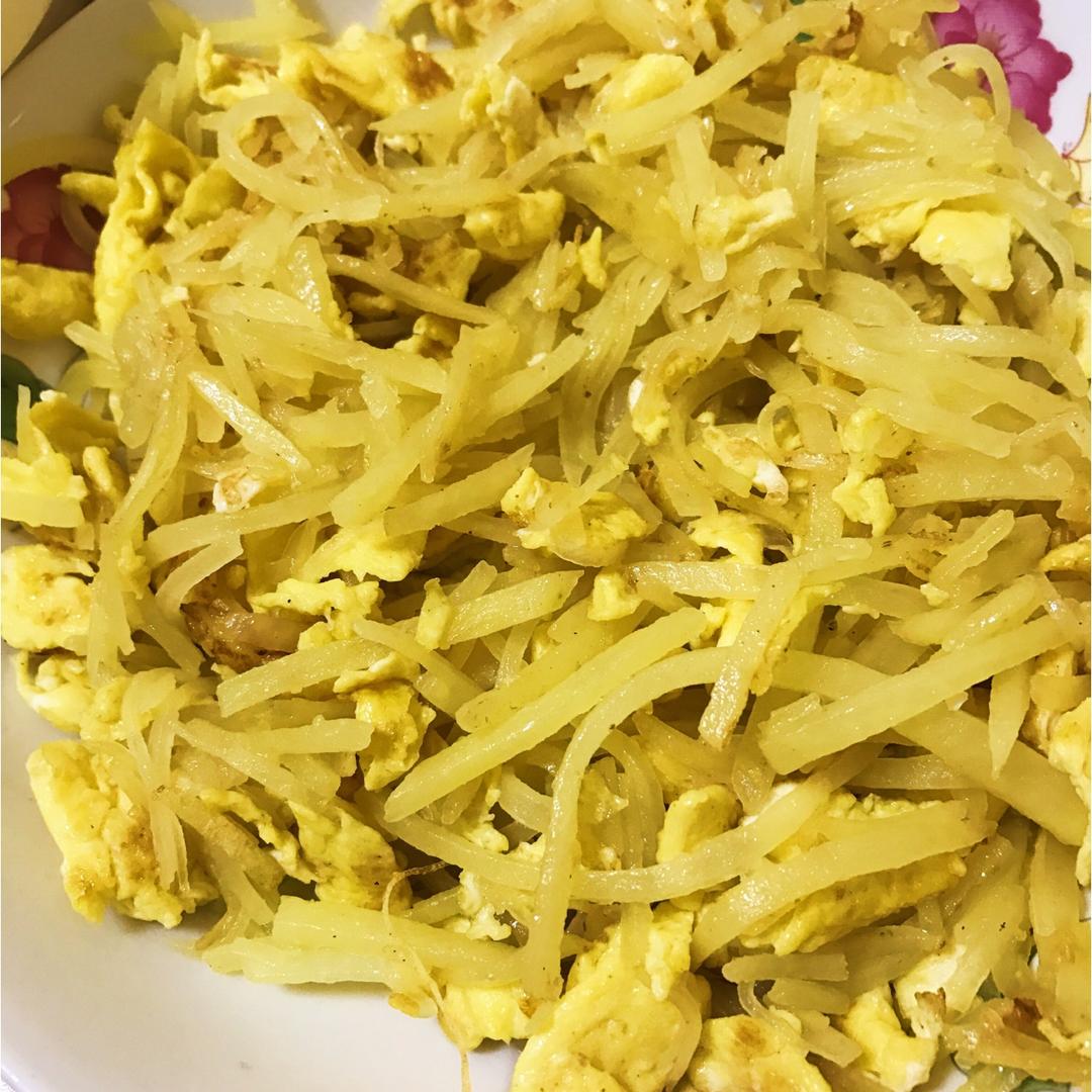 巨香的土豆丝炒鸡蛋