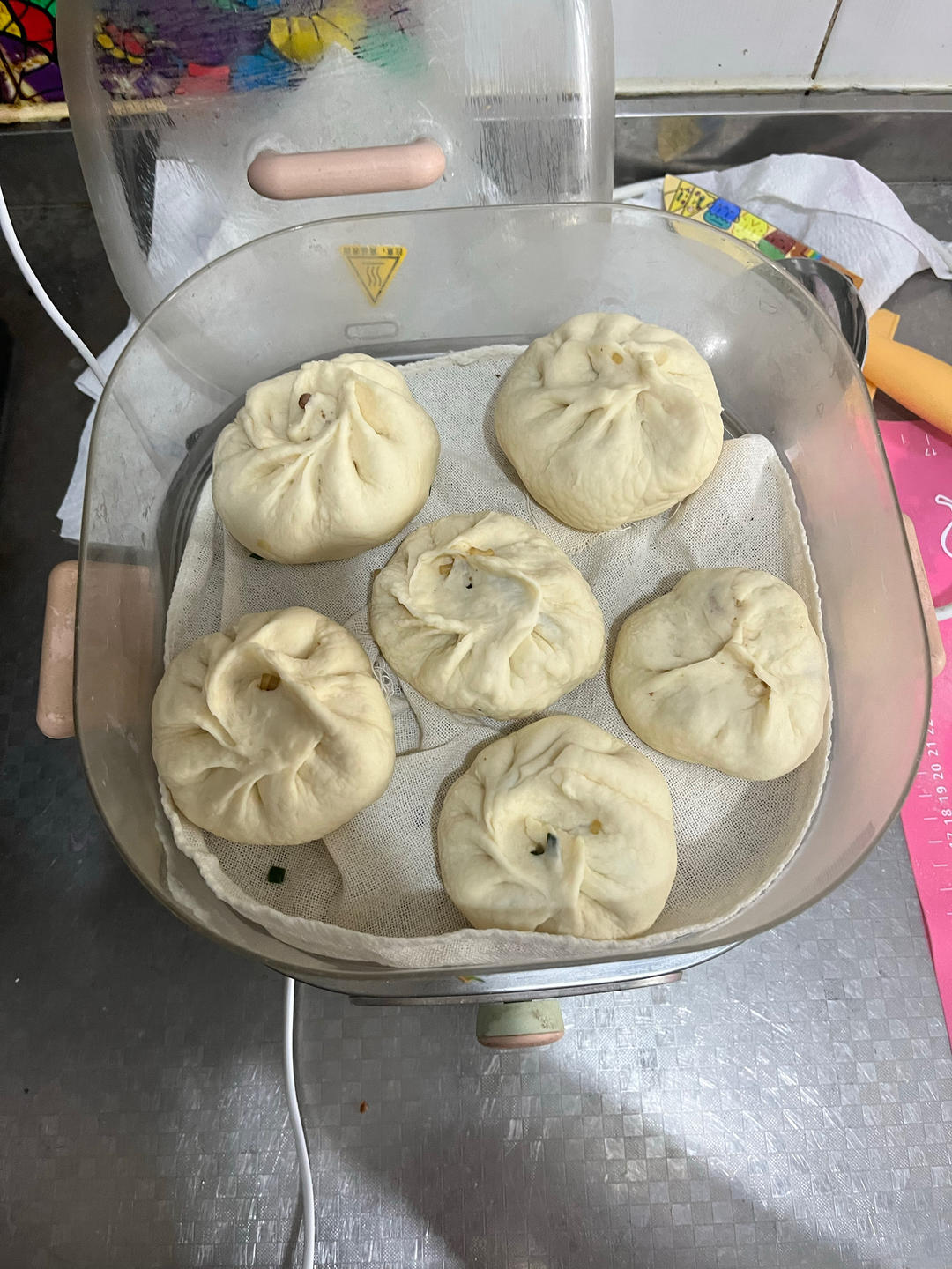 小时候的肉末粉丝包子