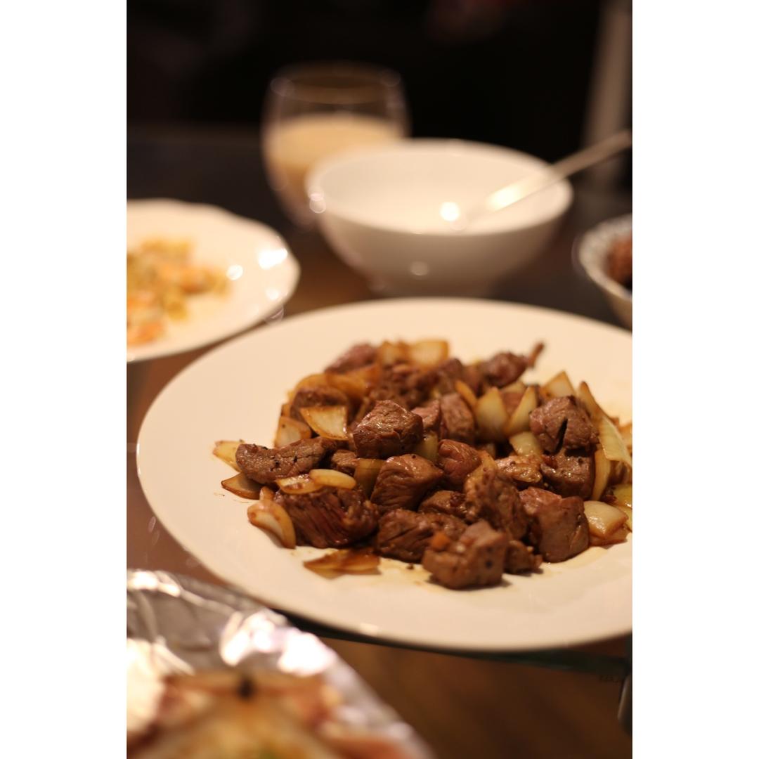 黑蒜子牛肉粒
