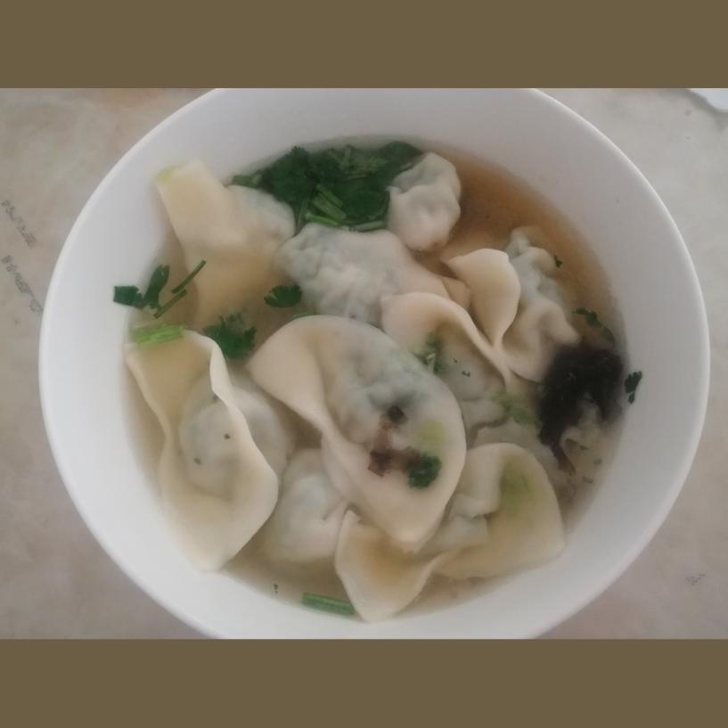 小白菜鲜肉馄饨