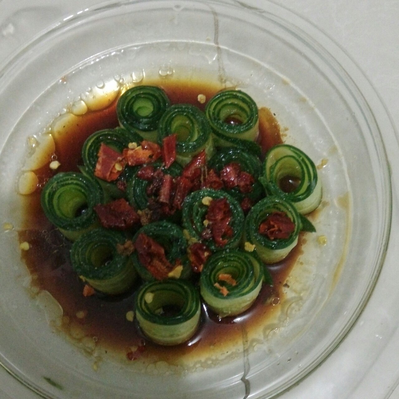 响油黄瓜卷
