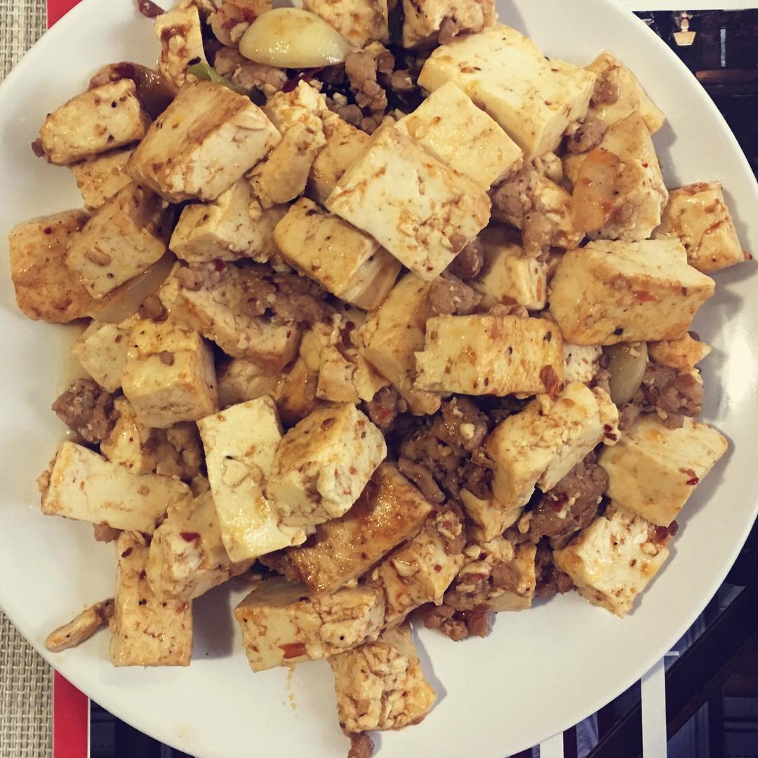 家常红烧肉末豆腐