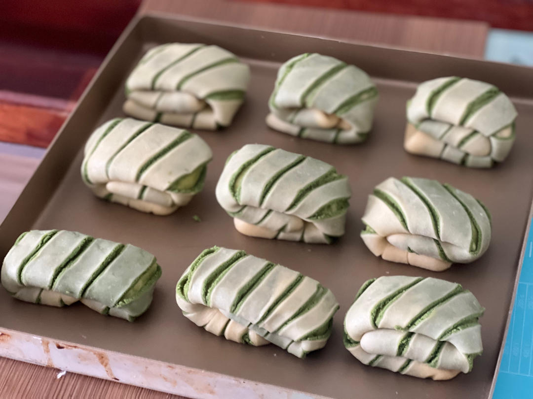 🌿斑斓奶酥小吐司🍞只要一次发酵，外酥里软