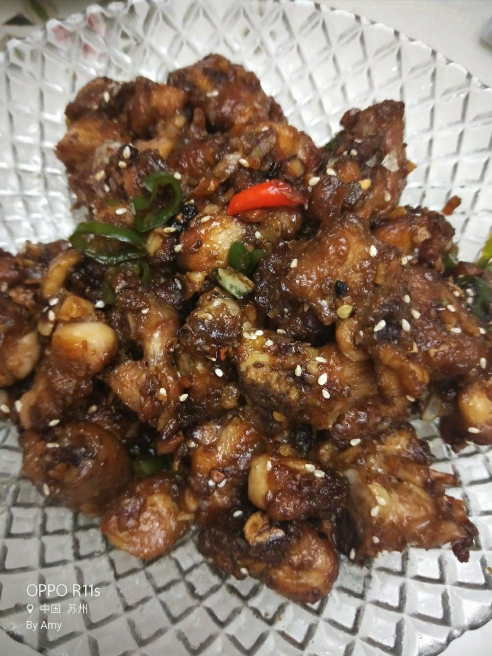 蒜味辣鸡块
