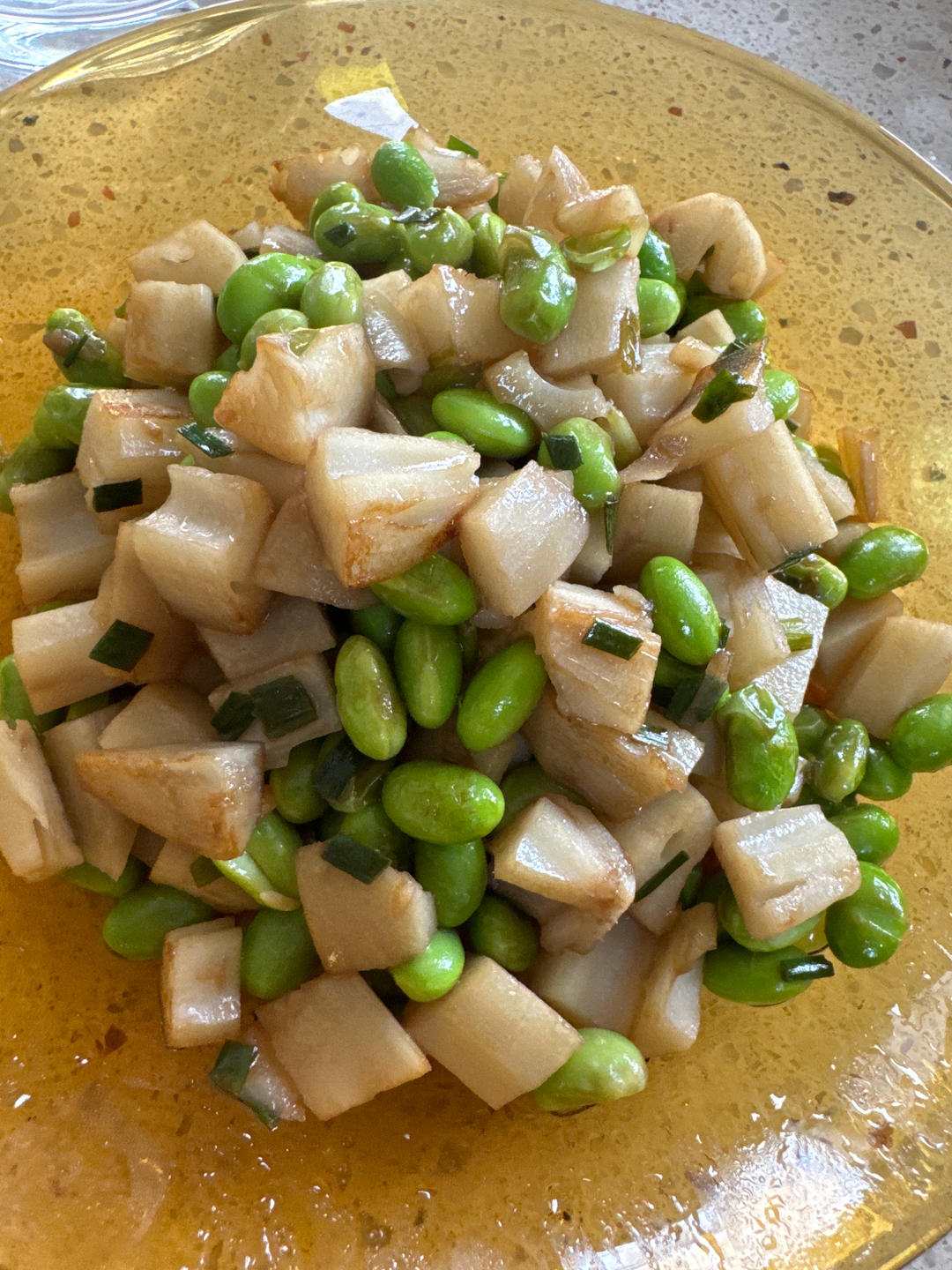 藕炒毛豆