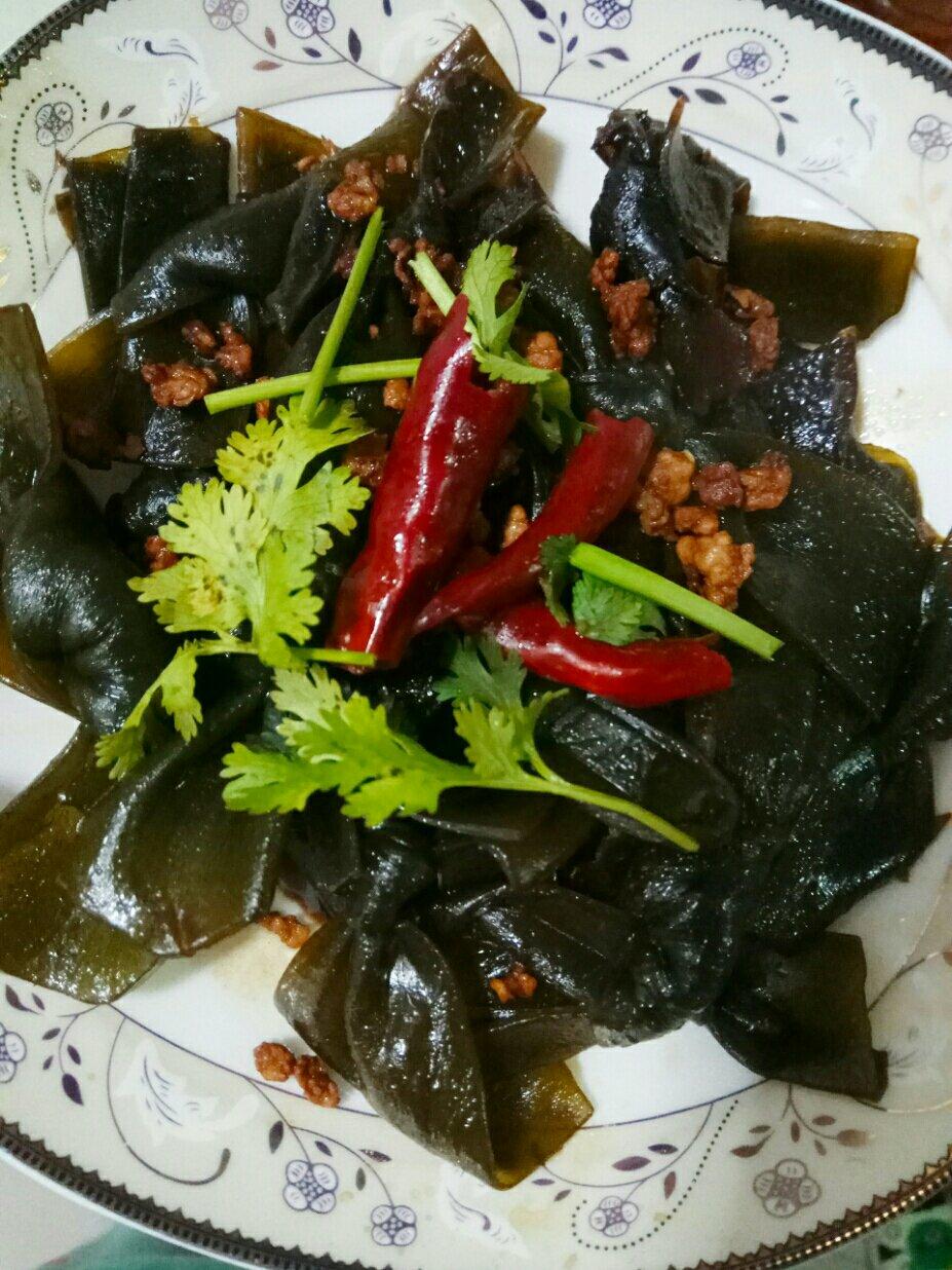 天微亮_nyer做的海带结炒肉