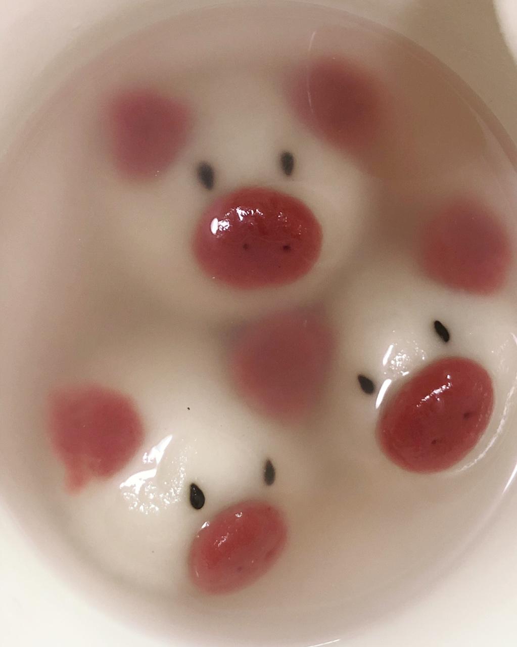 emilymamamiya做的小猪汤圆