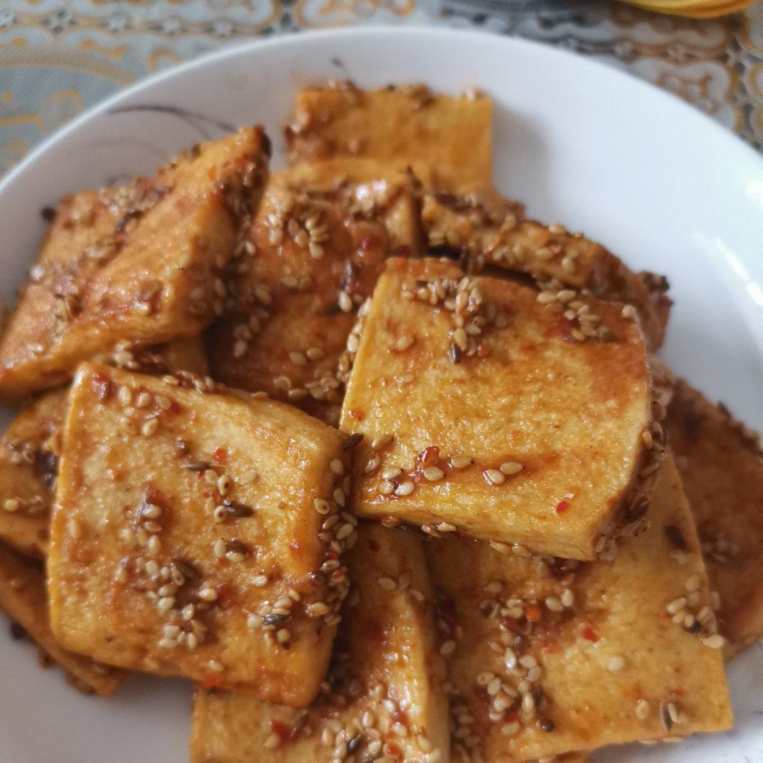 在一起-13做的铁板千页豆腐(平底锅版)