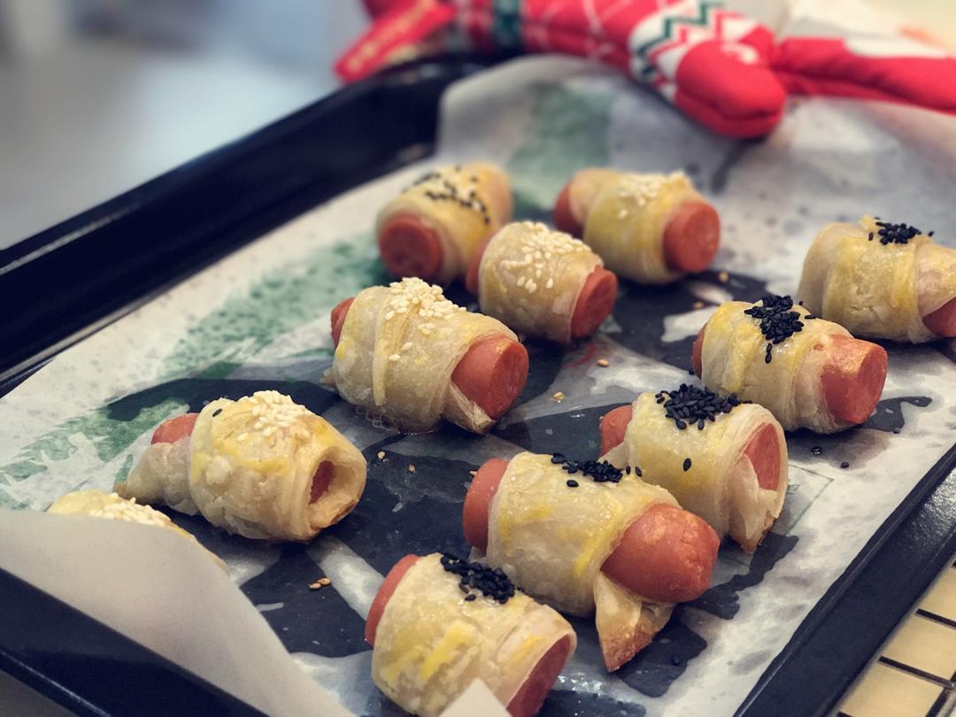 手抓饼热狗