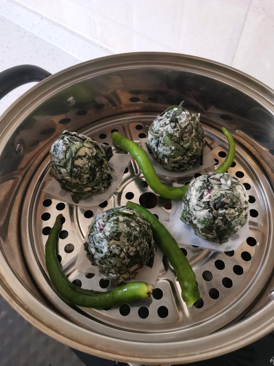 红薯叶窝窝头