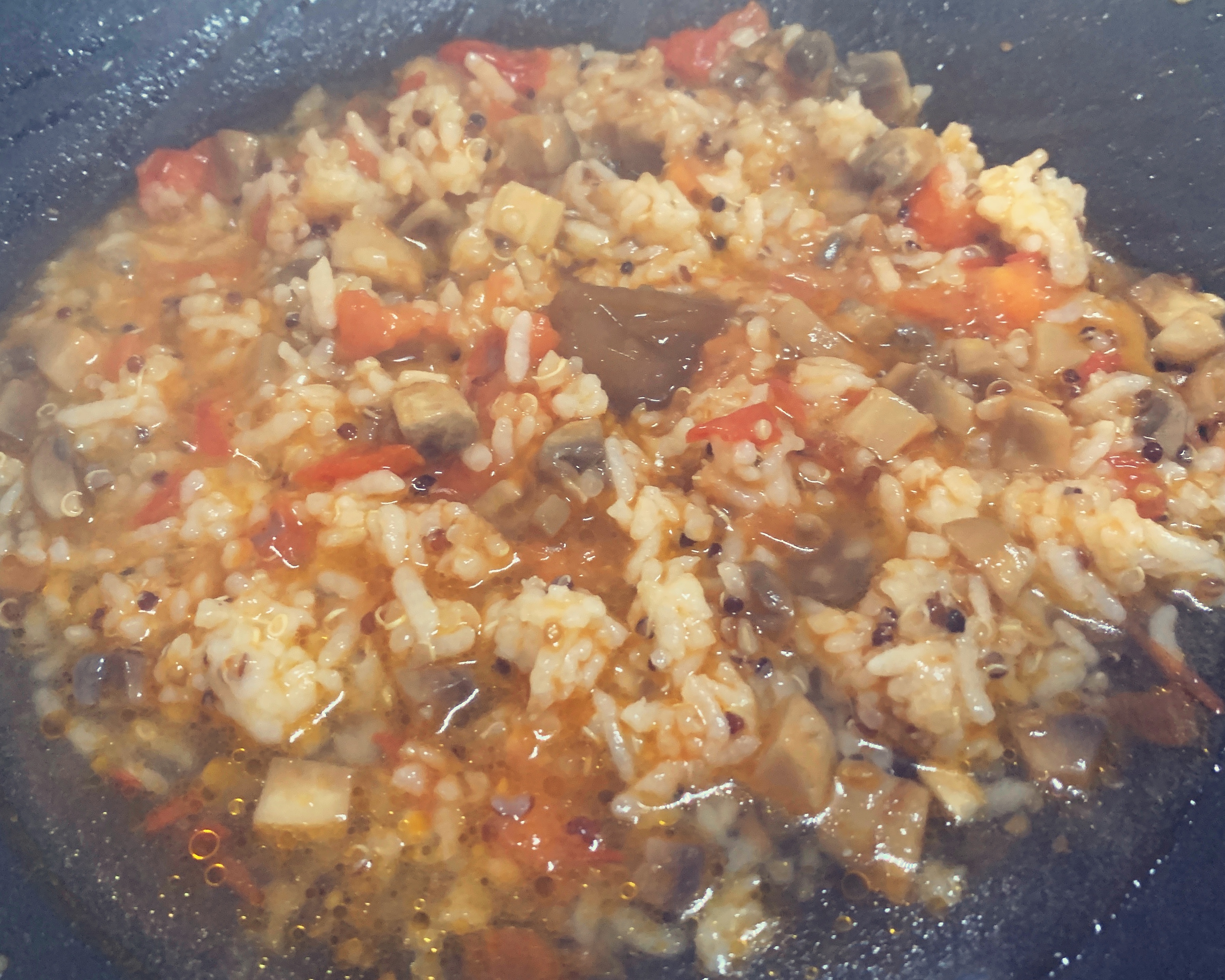开胃番茄蘑菇烩饭的做法 步骤5