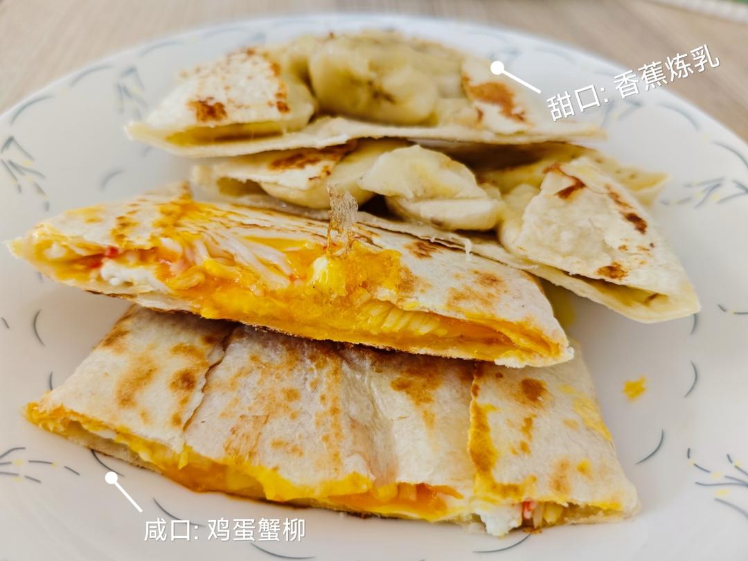 午餐肉玉米爆浆卷饼