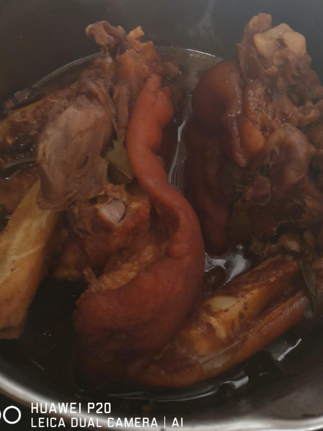 简易版电饭煲卤猪蹄