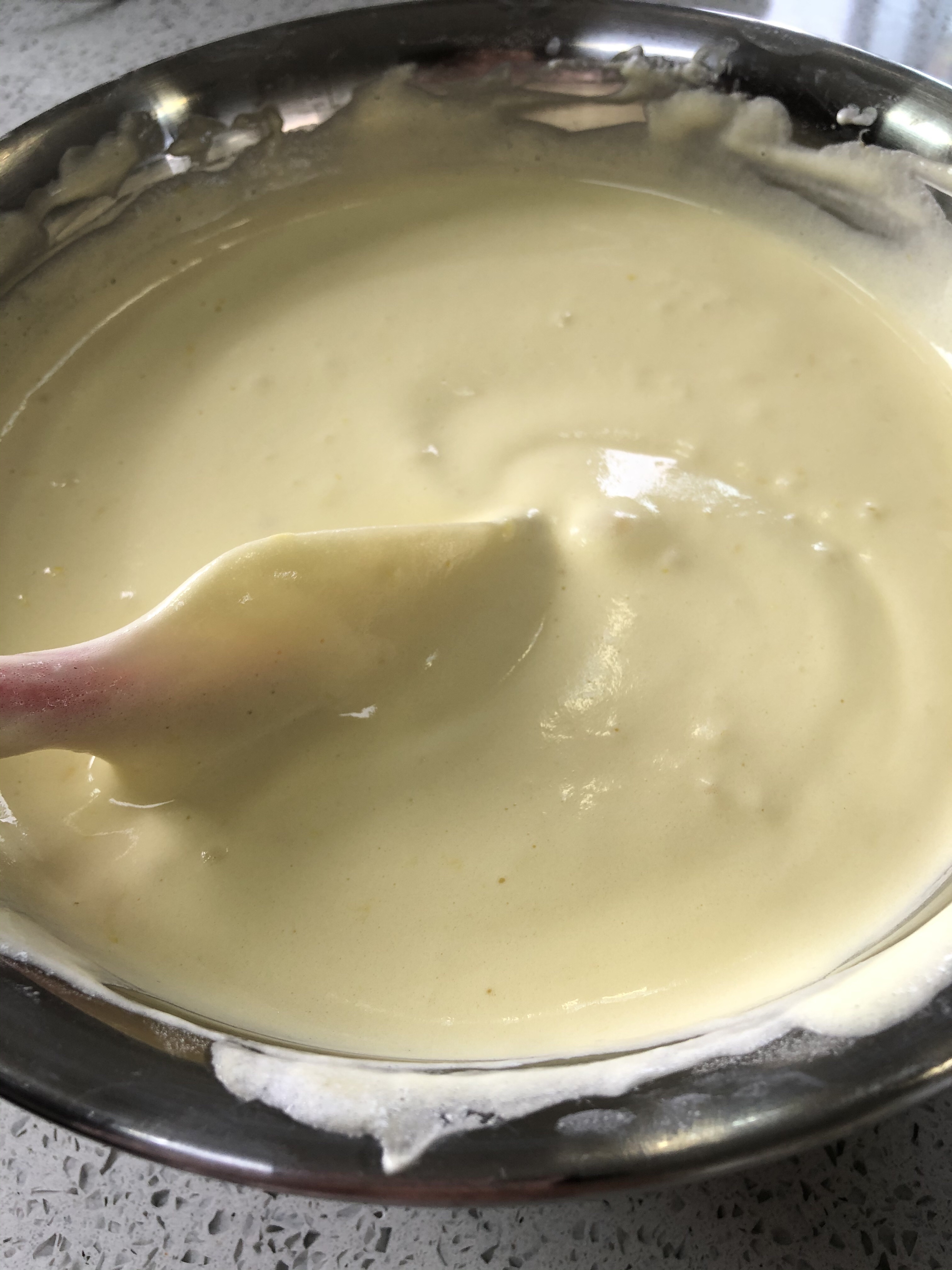 新手必会，清爽不腥！最好吃的蒸鸡蛋糕（可作蛋糕胚）柠檬版8寸的做法 步骤16