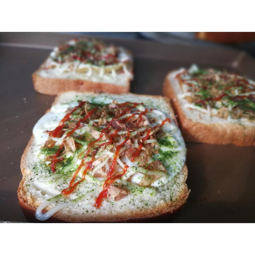 花的懒人料理之大阪烧风味面包