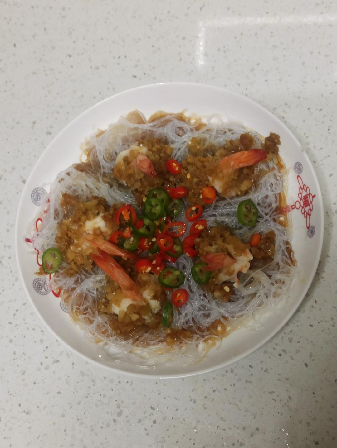 蒜蓉蒸虾