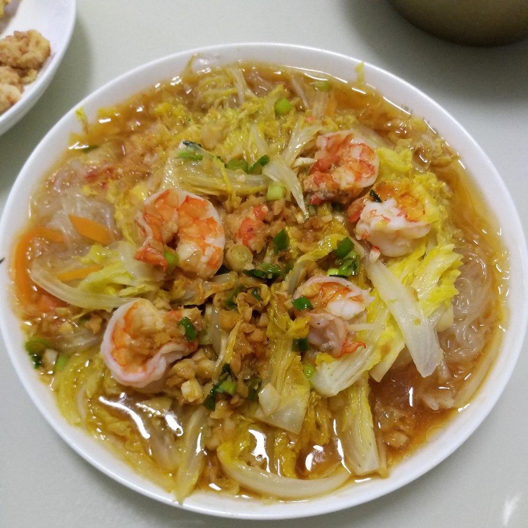 多汁粉丝蒸娃娃菜