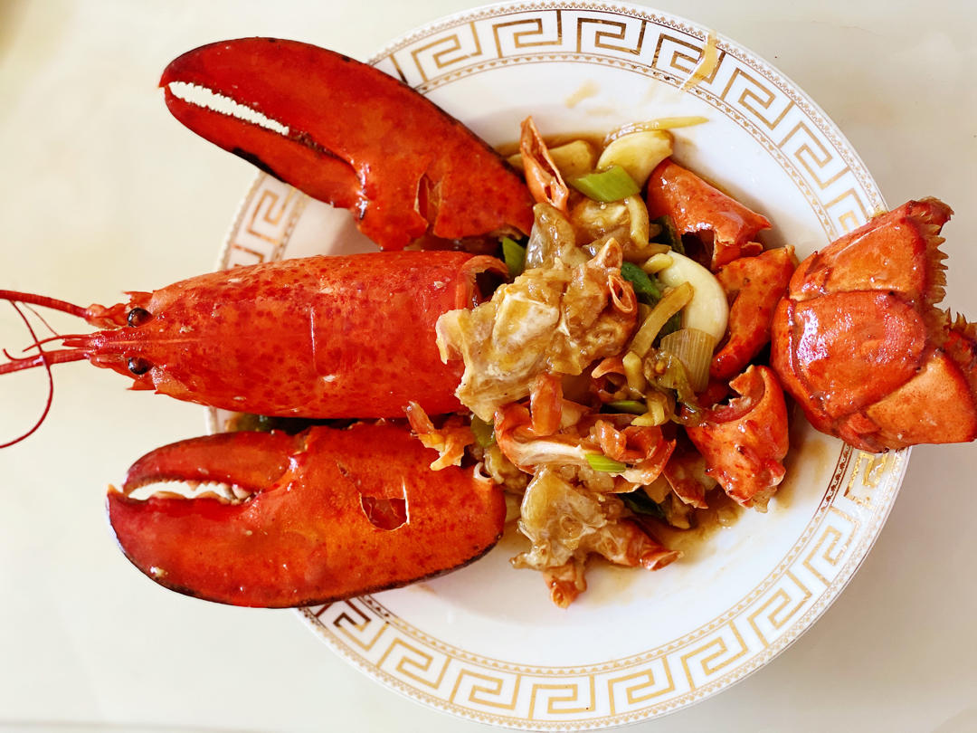 carolinelineline做的清炒波士顿龙虾