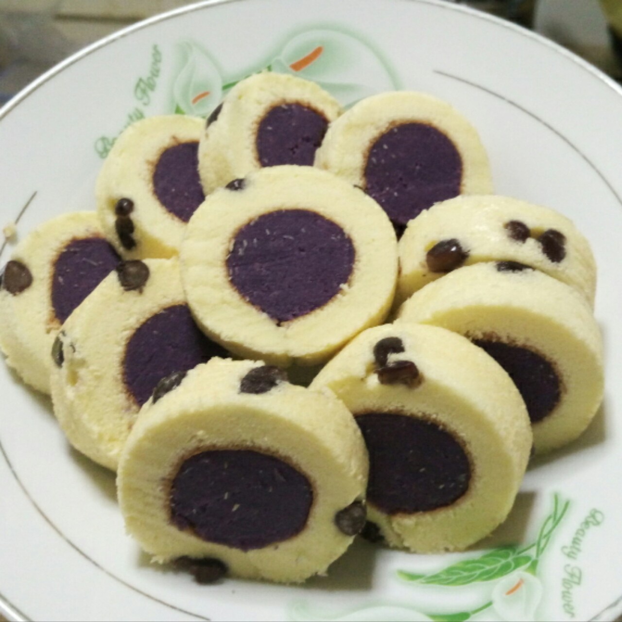 香芋紫薯蛋糕卷