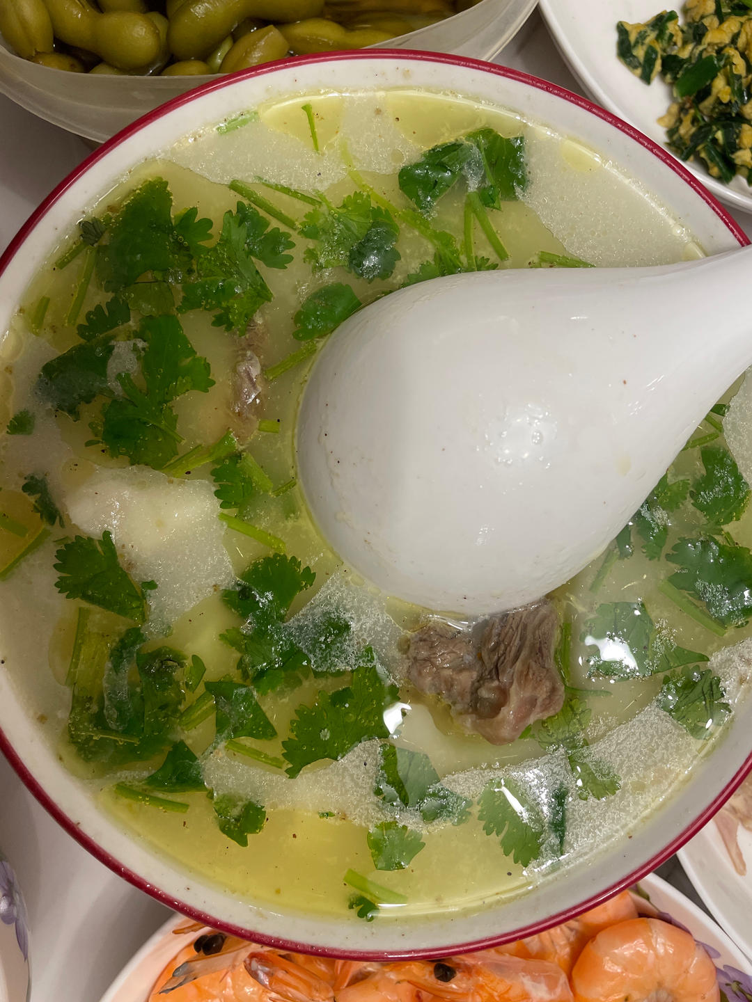 奶白山药牛尾汤