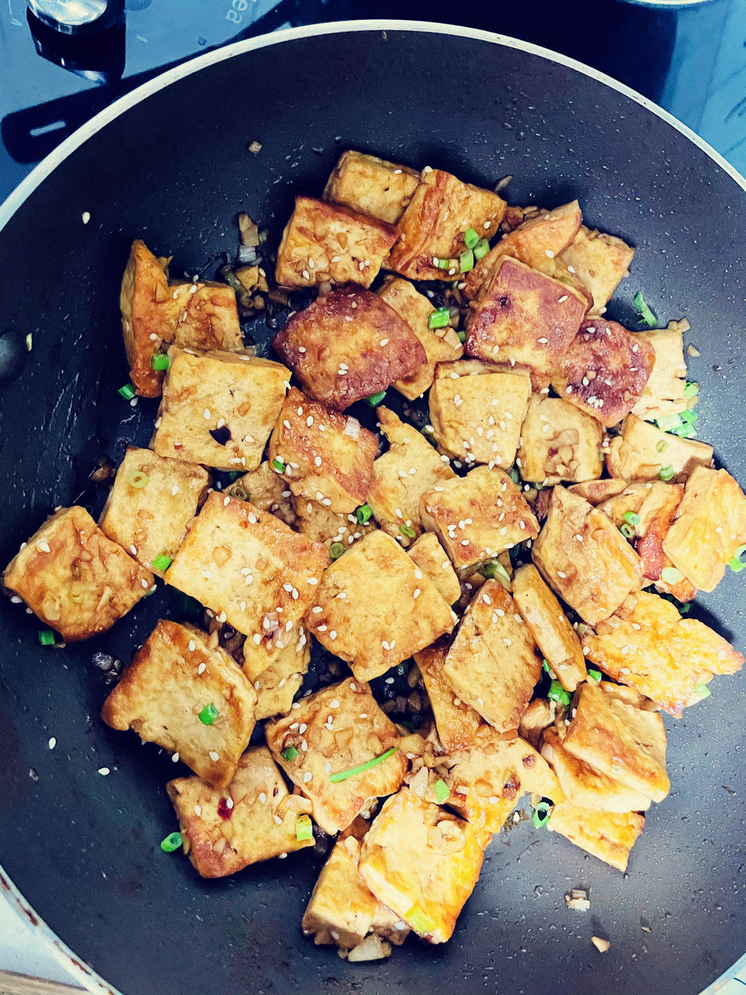 蒜香煎豆腐 炒鸡无敌美味