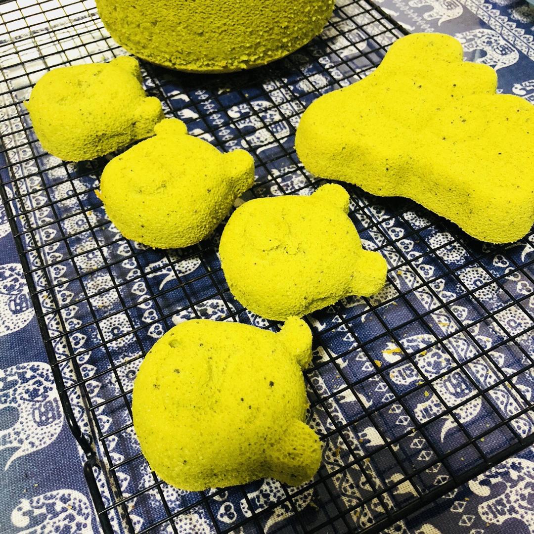 六寸抹茶戚风蛋糕