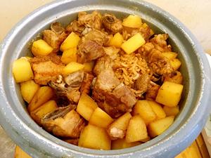 老丁的私房菜-土豆排骨焖饭的做法 步骤11