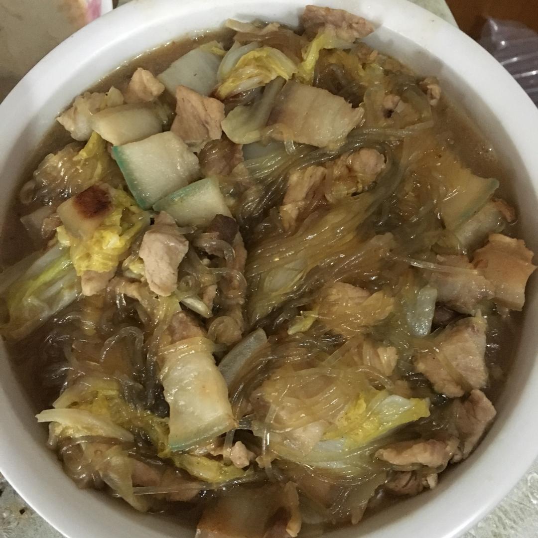 猪肉白菜炖粉条