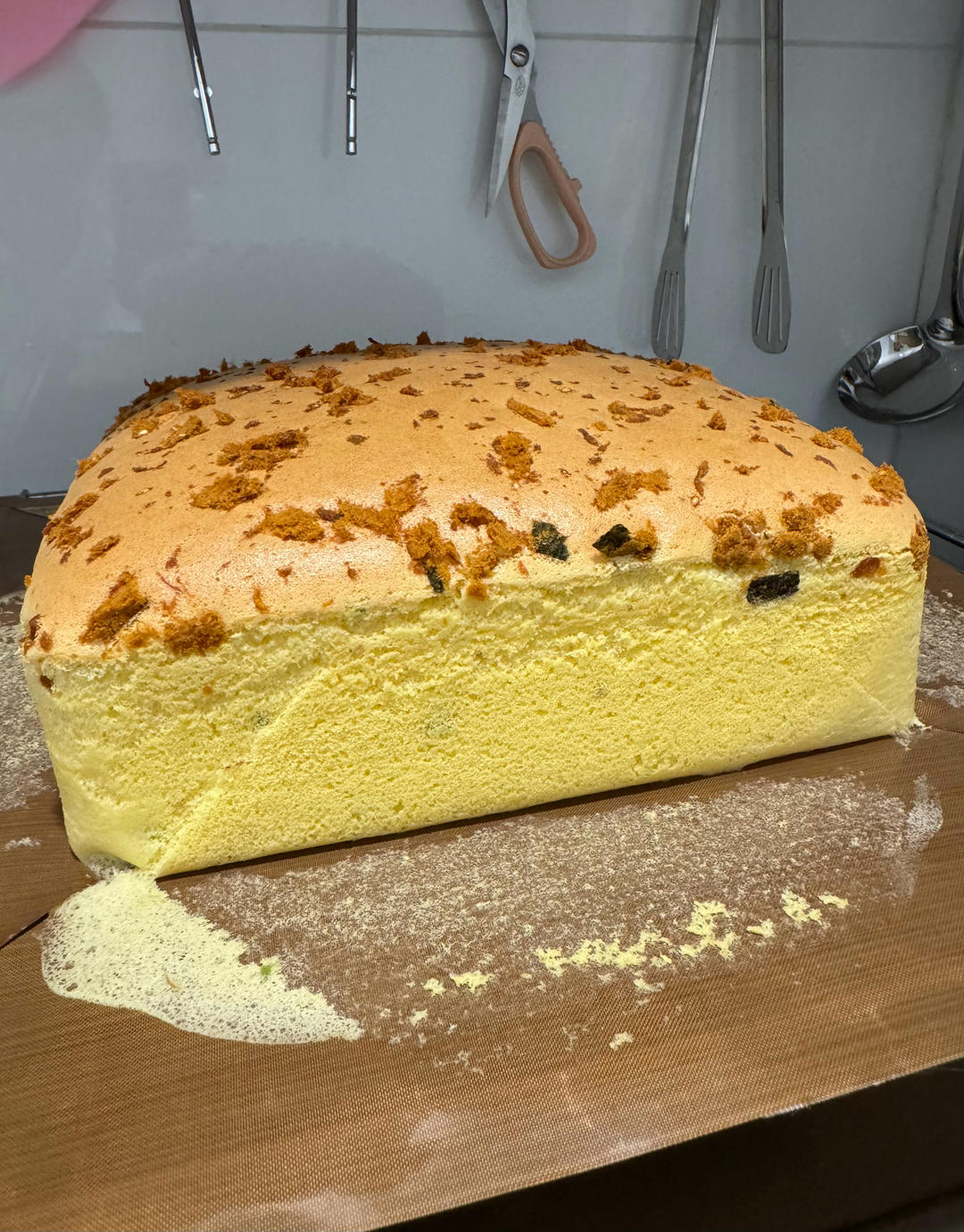 香葱肉松古早蛋糕