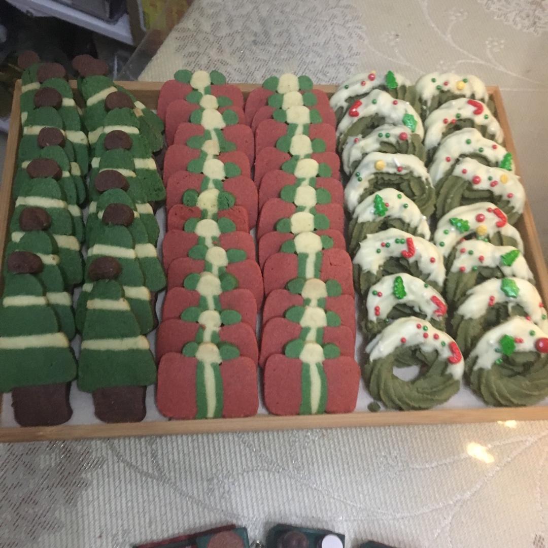 【圣诞】花环小曲奇 Christmas Wreath