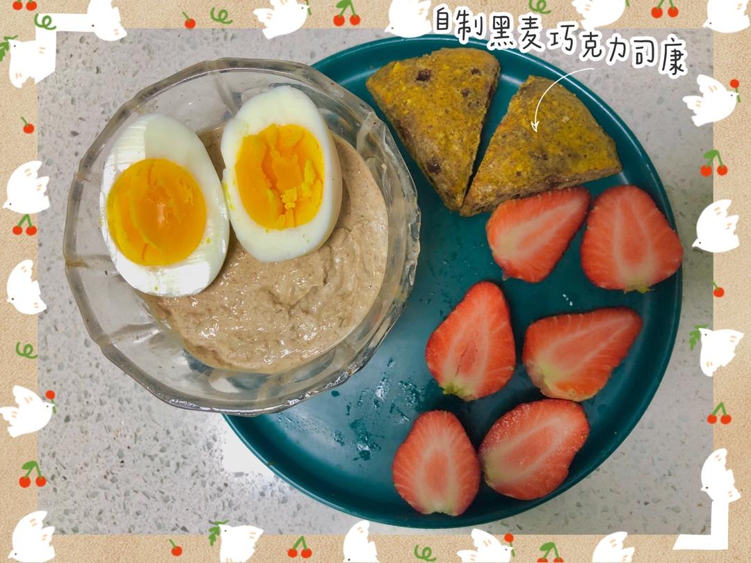 无糖无油快手巧克力黑麦司康