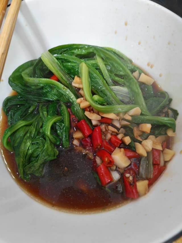 白灼油麦菜——晚间减肥餐