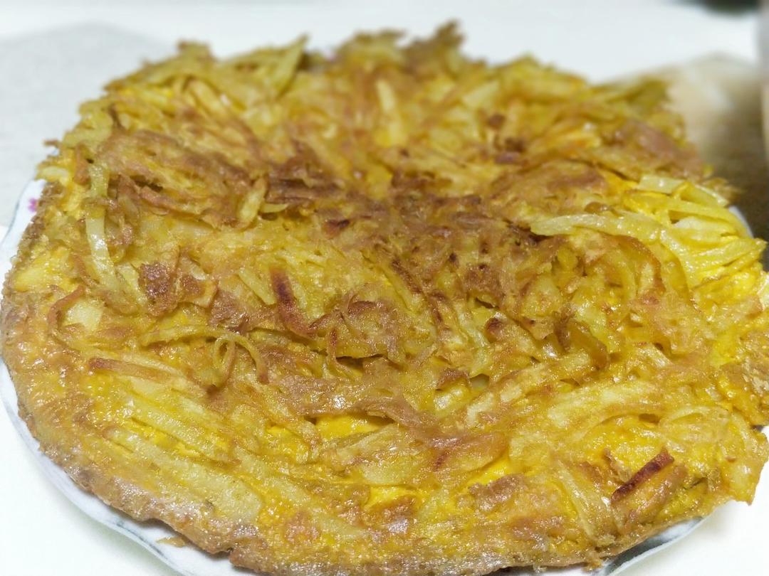 土豆丝鸡蛋饼