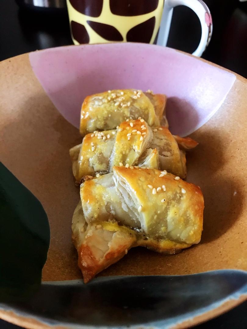 万能的手抓饼～孩子都能做的火腿可颂