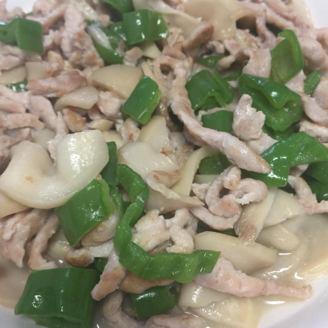 杏鲍菇木耳炒肉