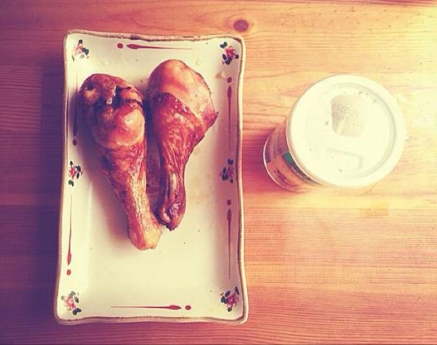 盐焗蜜汁烤鸡腿