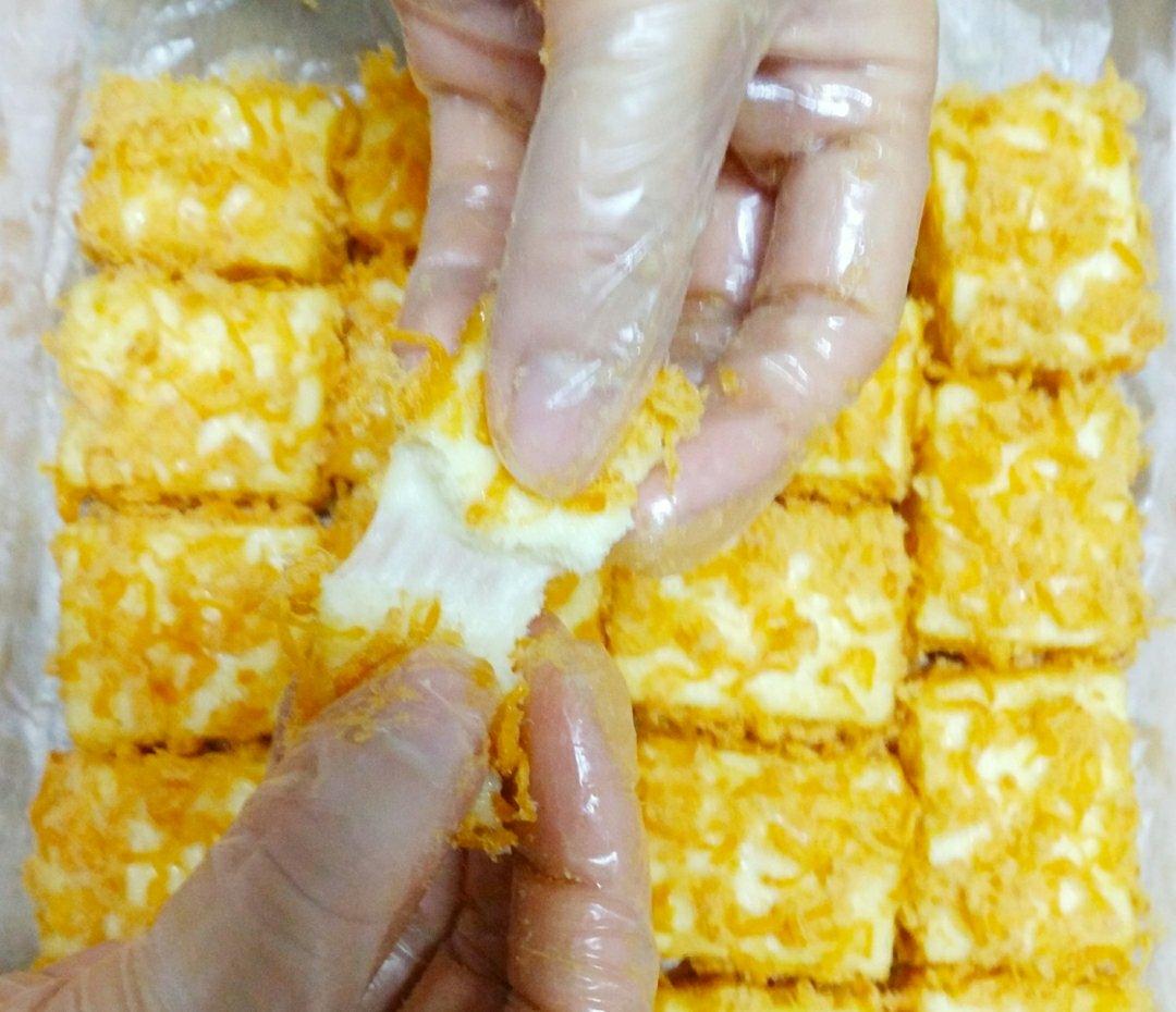 拉丝麻薯隔夜冷藏不变硬的实验成功，三夜依然拉丝