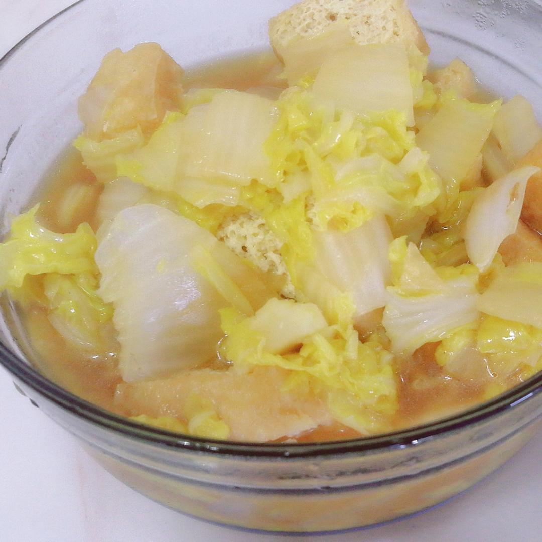 鸾尾琴音做的白菜焖豆泡