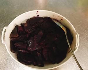 紫薯玫瑰花馒头的做法 步骤1