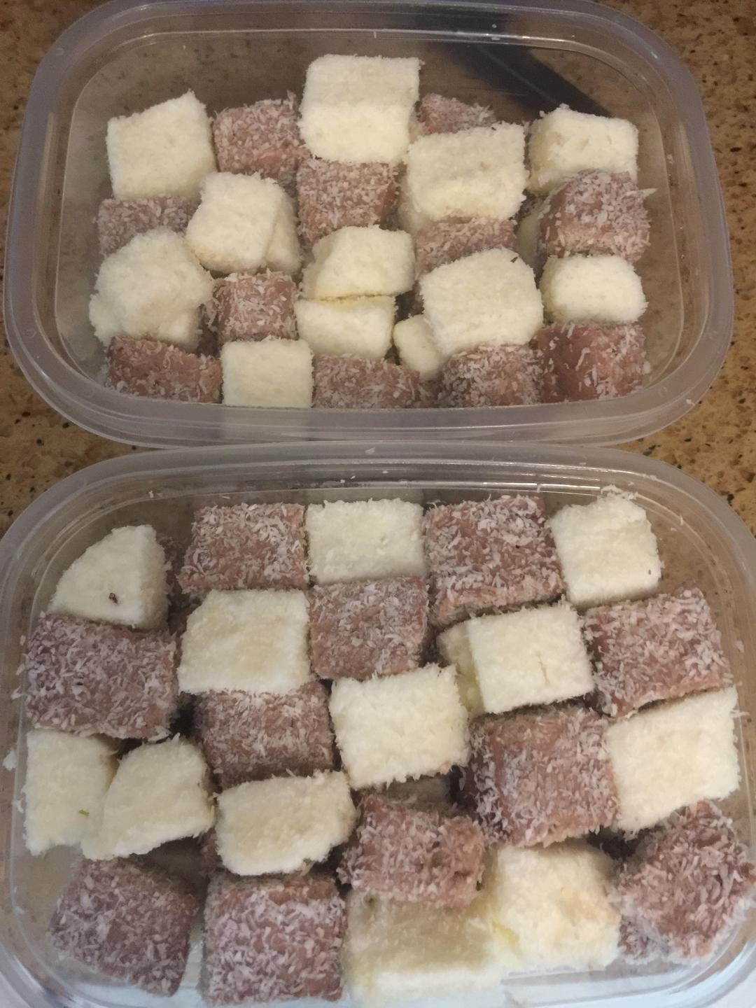 消暑良品之双色椰奶小方的做法