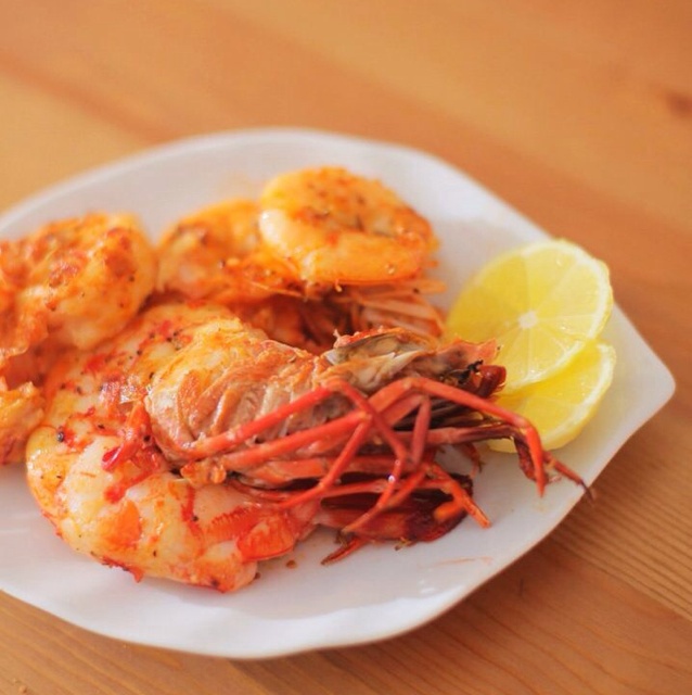 包剪dup做的黄油煎虾