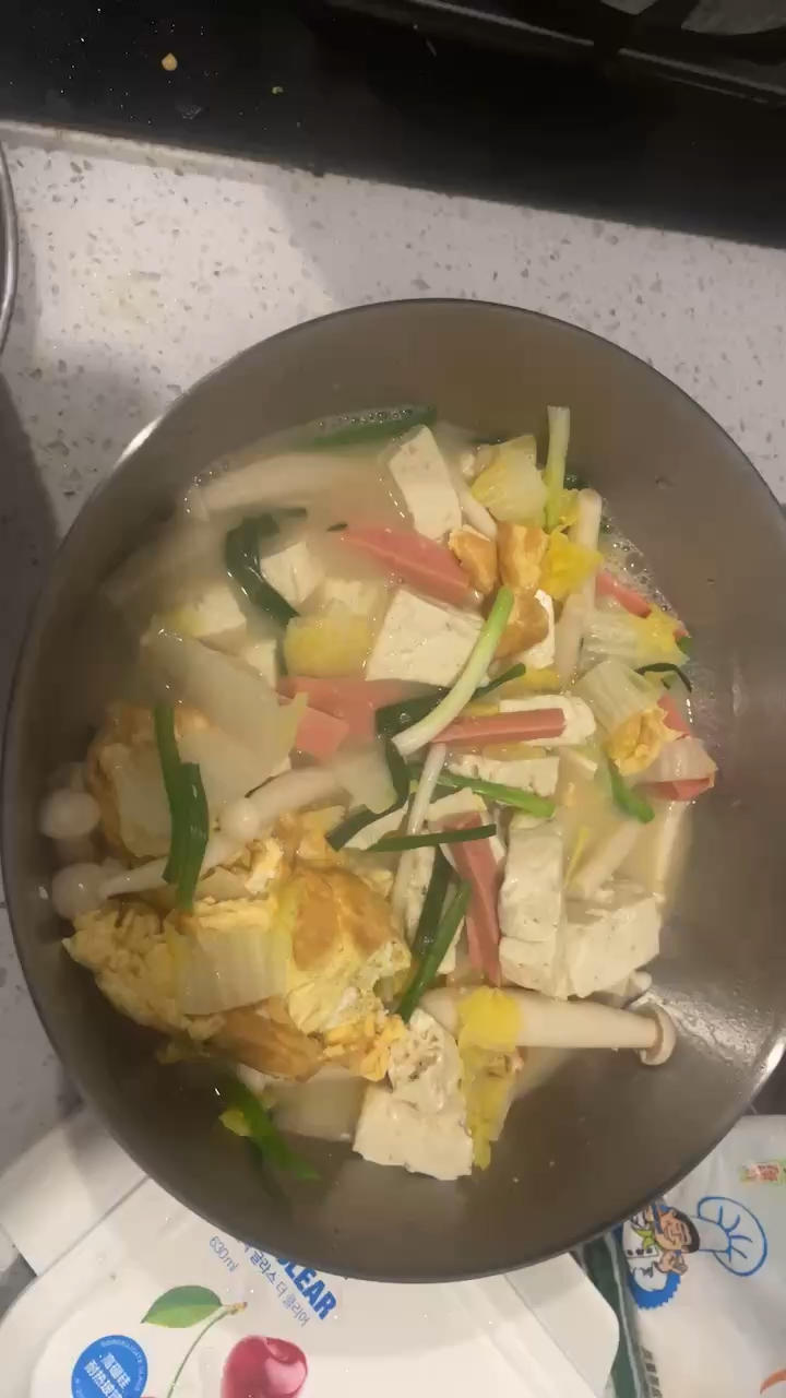 白菜三鲜汤