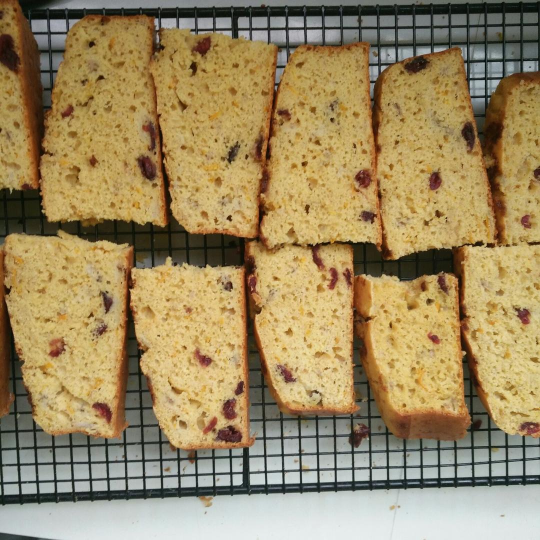 蔓越莓香橙玉米快手面包丨健康·烘焙
