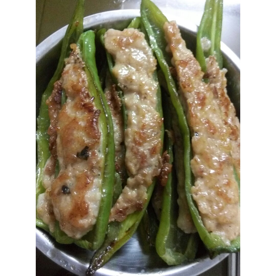 尖椒酿肉（图文教程）