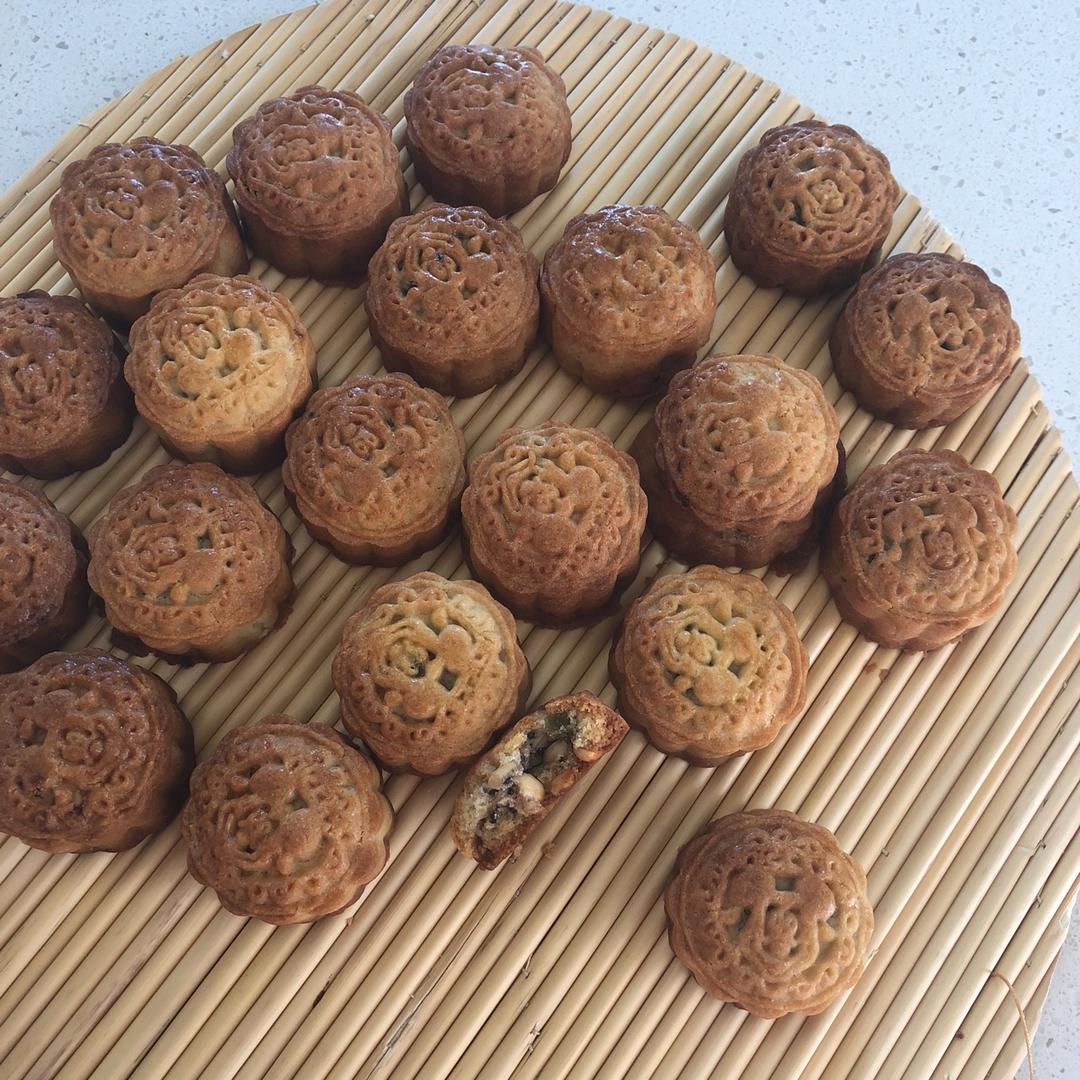 五仁月饼～不用转化糖浆的版本