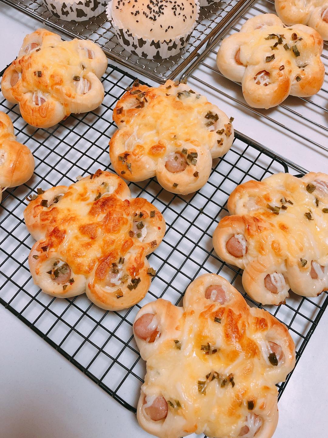 香葱芝士花朵包（中种）