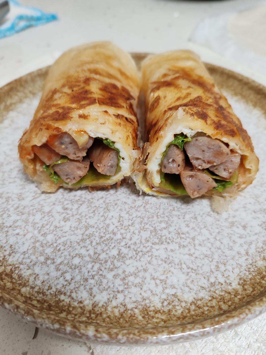 三分钟就可以做好孩子的早餐（手抓饼）